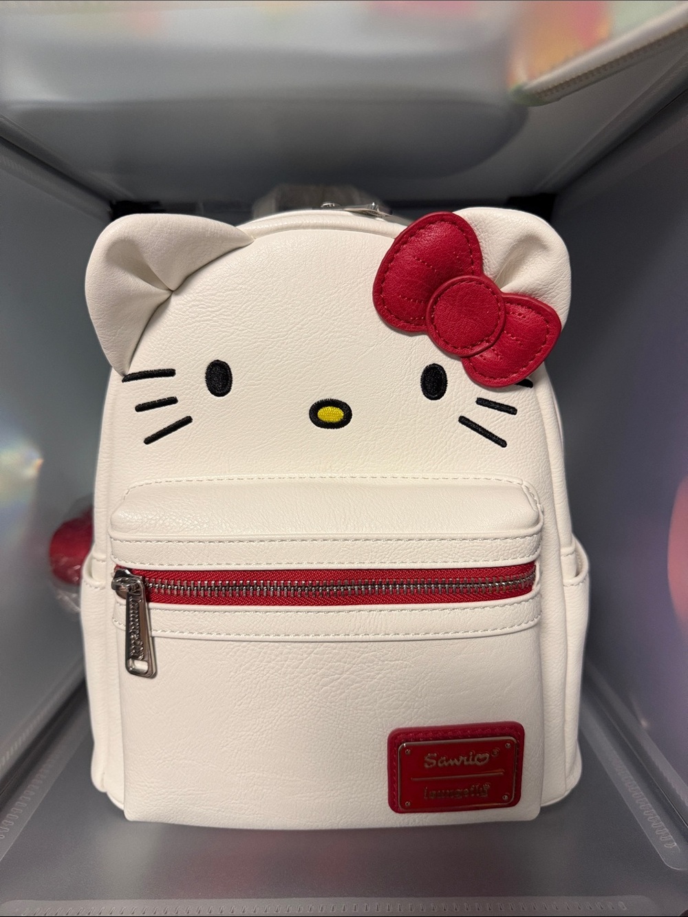NWT Loungefly Sanrio Hello Kitty White & Red Kids Mini Backpack